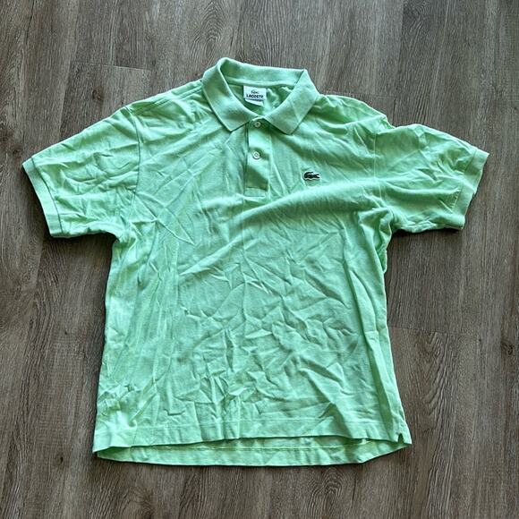 Lacoste Green Classic Fit L.12.12 Short Sleeve Polo Shirt Size EU 5 US Large - Picture 1 of 4
